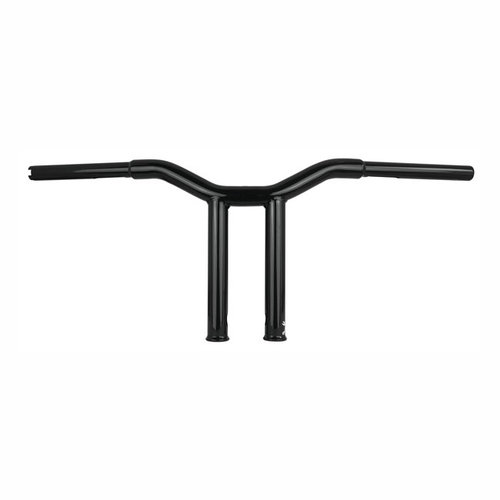 Burly Dominator Straight 1-1/4" T-Bar, Brillant Noir