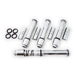 Complete 04-Up XL Multiple-Parts Pushrod Cover Kit. Chrome