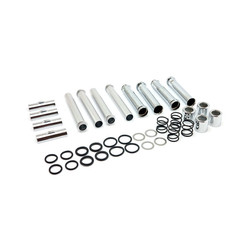 Complete M8 Pushrod Cover Kit. Chrome