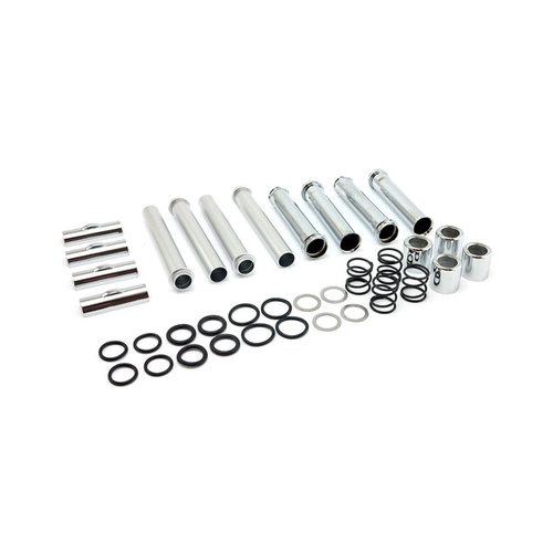 MCS Complete M8 Pushrod Cover Kit. Chrome