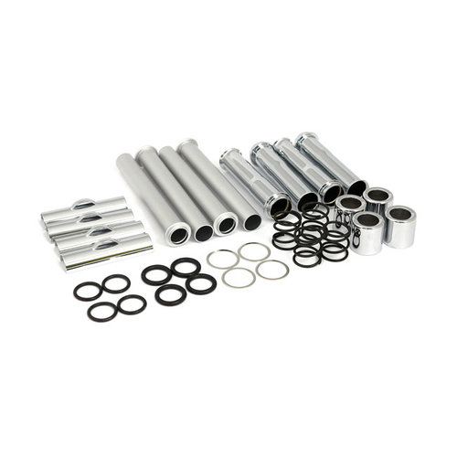 MCS Complete 86-90 XL Pushrod Cover Kit. Chrome