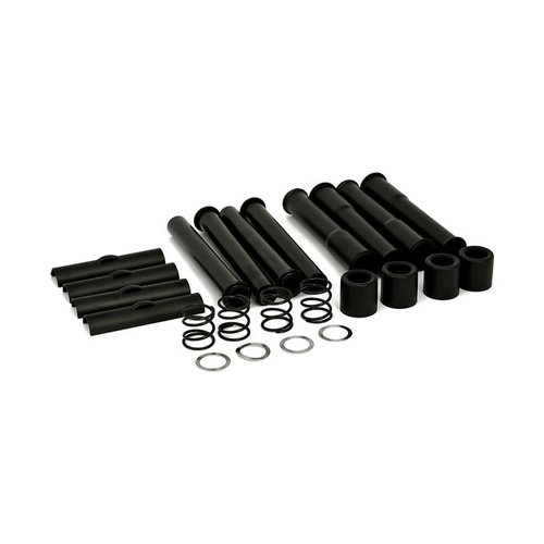 MCS Complete L79-84 Shovel Pushrod Cover Kit. Zwart