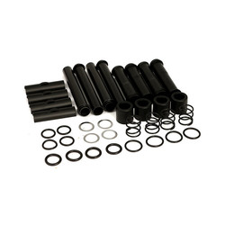 Complete Twin Cam Pushrod Cover Kit. Black