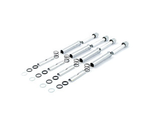 Kompletter Evo B.T Stößelstangenabdeckungssatz. Schwarz  