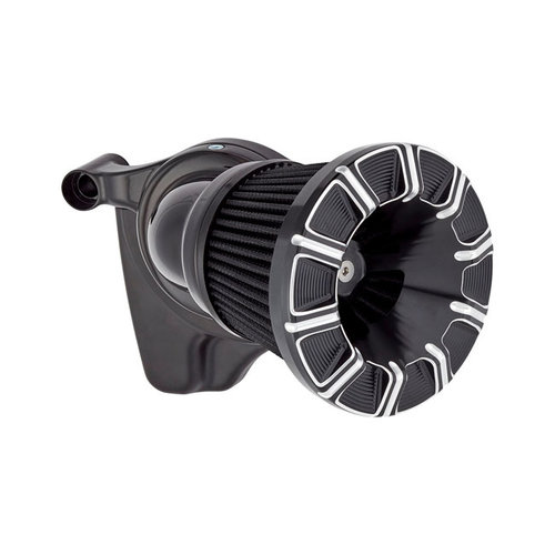 Arlen Ness 10-Gauge Velocity 65/90 Luchtfilterdeksel. Zwart