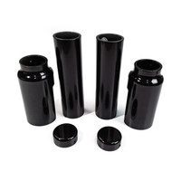 6-Piece Fork Tube Cover Kit - Gloss Black (Choose Variant)