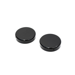 2-Piece Fork Tube Cap Bolt Cover Set - Black (Choose Variant)