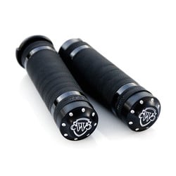 1"/25,4mm Grooved Handlebar Grips - Black