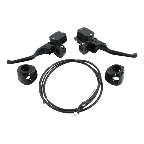 MCS Handlebar Control Conversion Kit 96-06 XL - Black