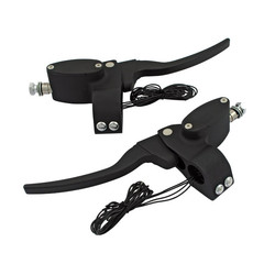 Handlebar Control Kit with 4 switches  9/16" Clutch 5/8" Brake - Black