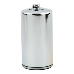 Oil Filter, 91-98 Dyna - Chrome