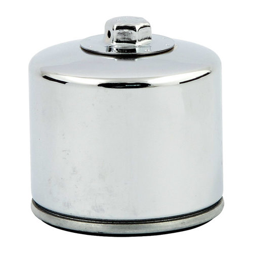 K&N Oil Filter short - Chrome