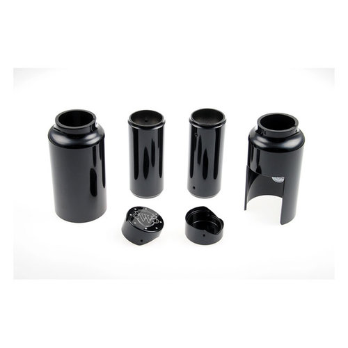 Cult-Werk 6-Piece Fork Tube Cover Kit Logo - Gloss Black (Choose variant)