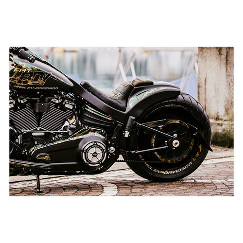 Cult-Werk Softail Breite Kotflügel Kit, Racing, 2-Up Sitz