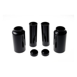 6-Pieces Fork Tube Cover Kit - Gloss Black (Choose variant)