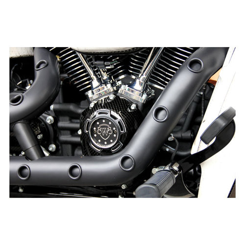 Cult-Werk Aluminium Timer Abdeckung / Zündung Abdeckung - Schwarz 18-21 Softail 17-21 Touring