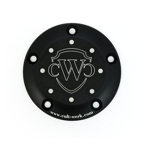 Cult-Werk Aluminum Timer Cover / Ignition Cover - Black 99-17 Twin Cam