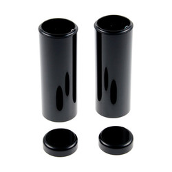 Kit de 4 Couvercles De Tube De Fourche - Noir Brillant