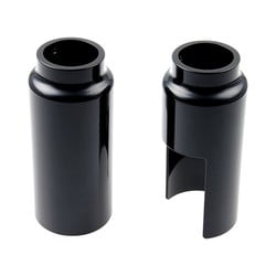 2-Piece Lower Fork Tube Cover Kit - Gloss Black