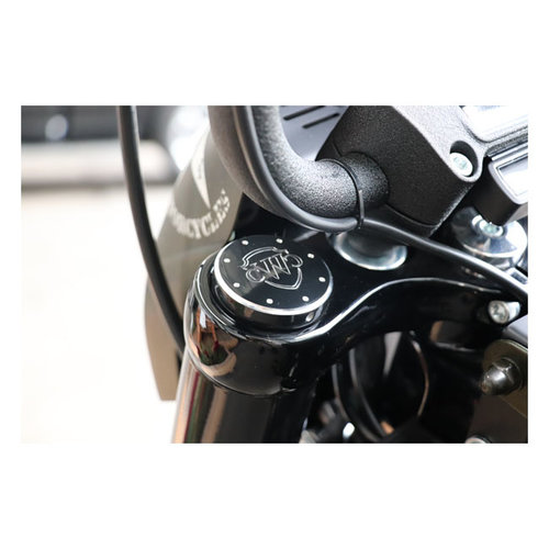 Cult-Werk 2-Piece Fork Tube Cap Bolt Cover Kit Logo