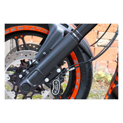 Couvercles de Curseur de Fourche Inférieur - Noir 19-20 Softail