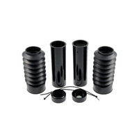 6-Piece Fork Tube Cover Kit - Gloss Black 06-17 Dyna