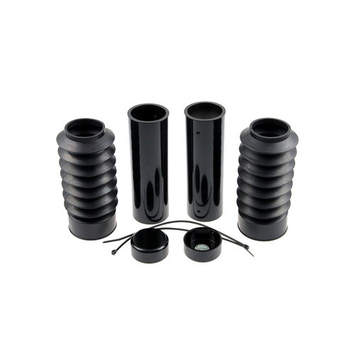 Cult-Werk 6-teiliges Gabelrohrabdeckungs-Kit - Gloss Black 06-17 Dyna