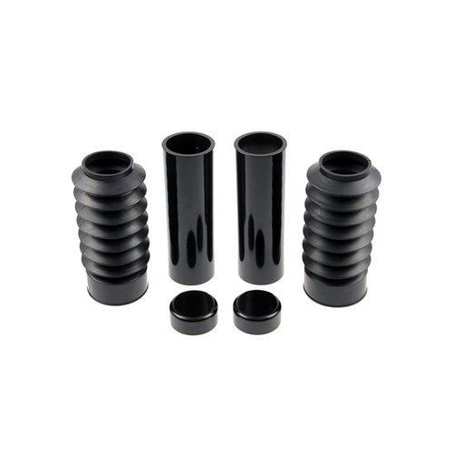 Cult-Werk 6-Delige Vorkbuis Cover Kit - Glanzend Zwart 06-17 Dyna