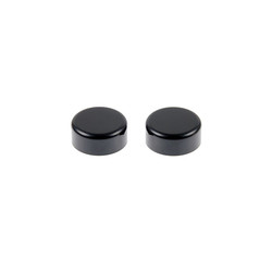 2 Piece Fork Tube Cap Bolt Cover Kit - Black
