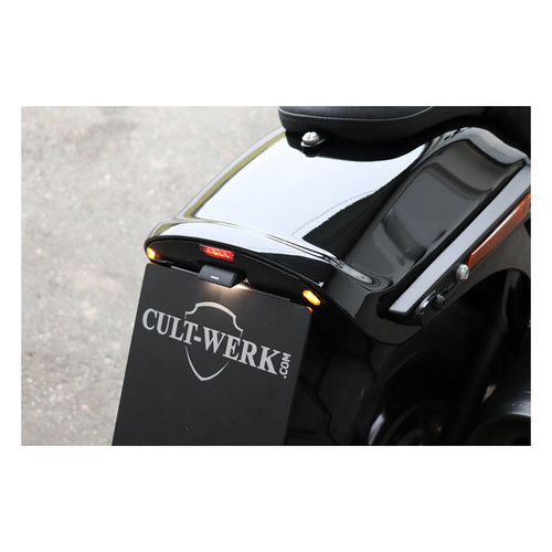 Cult-Werk License Plate Bracket 2-1 Taillight / Brake Light 18-20 Softail