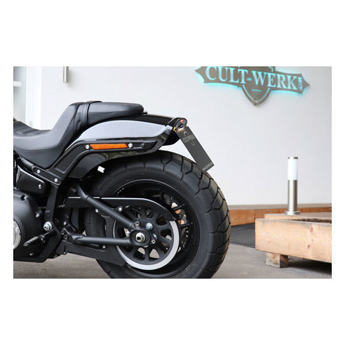 Cult-Werk Support de Plaque d'Immatriculation 2-1 feu Arrière / Feu Stop 18-20 Softail
