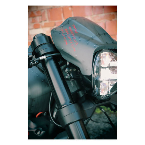 Cult-Werk Blinkerhalterungen vorne TÜV - Schwarz 19-20 Softail