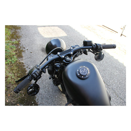 Cult-Werk Embout De Guidon - Noir 73-20 Harley Davidson
