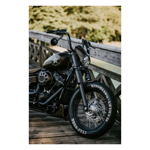 Cult-Werk Scheinwerfermaske Custom - Gloss Black Softail