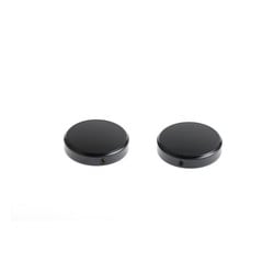 2 Piece Fork Tube Cap Bolt Cover Kit - Black 18-21 Softail