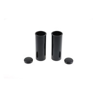 4-Teiliges Gabelrohrabdeckungs Kit - Schwarzglänzend 18-21 Softail
