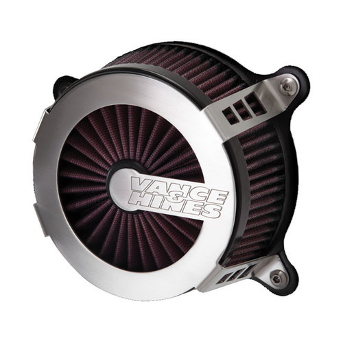 Vance & Hines VO2 Cage Fighter Air Cleaner Kit - Brushed Stainless