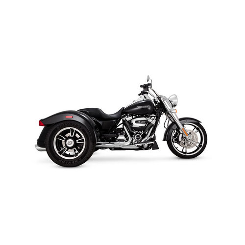 Vance & Hines 4" Twin Slash Round Slip-Ons - Chrom 17-20 FLRT Freewheeler Trike