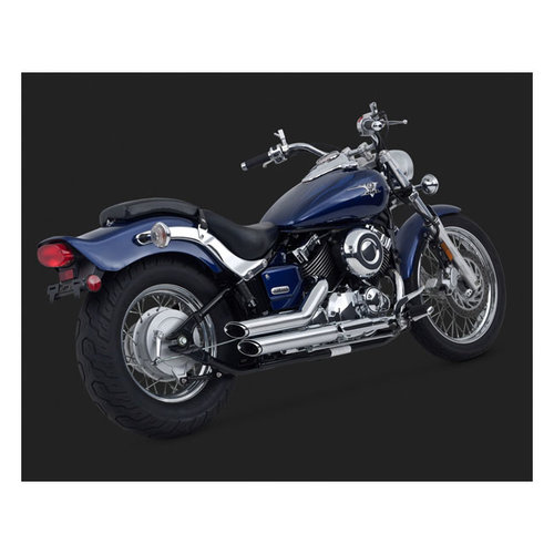 Vance & Hines Shortshots Staggered 2-2 Uitlaat-Chroom (Kies Model)