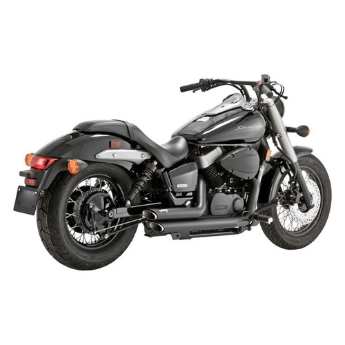 Vance & Hines Shortshots Staggered 2-2 Uitlaat - Zwart