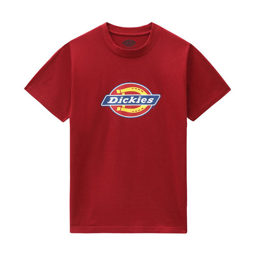 Dickies Icon Logo T-Shirt Femme Cyclisme - Rouge