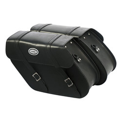 Reinforced Rigid Leather Saddlebag Set 17 Liter