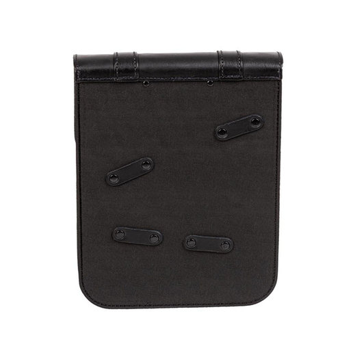 Ledrie Full Leather Swing Arm Bag Left 9 Liter Straight Shaped Black | 18-21 Softail