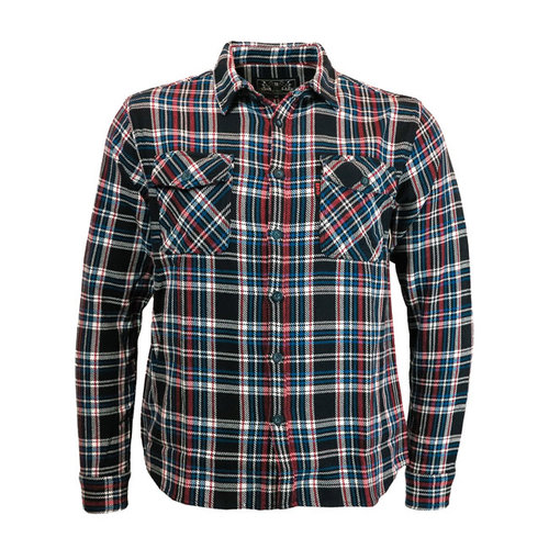 13 ½  Woodland Geruit Overhemd | Marineblauw/Rood