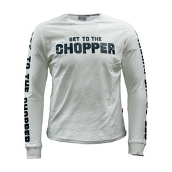 Get To The Chopper Langarmshirt | Nicht-Gerade Weiss