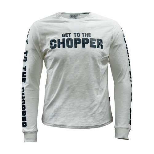 13 ½  Get To The Chopper Langarmshirt | Nicht-Gerade Weiss