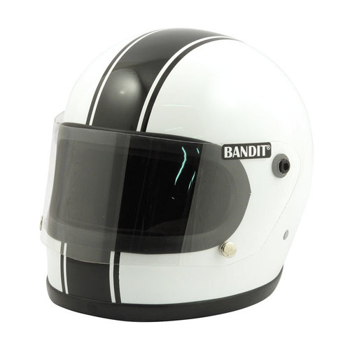 Bandit Integral-Helm - Weiß/Schwarz