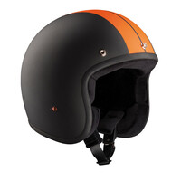 Casque Jet Race - Noir/Orange