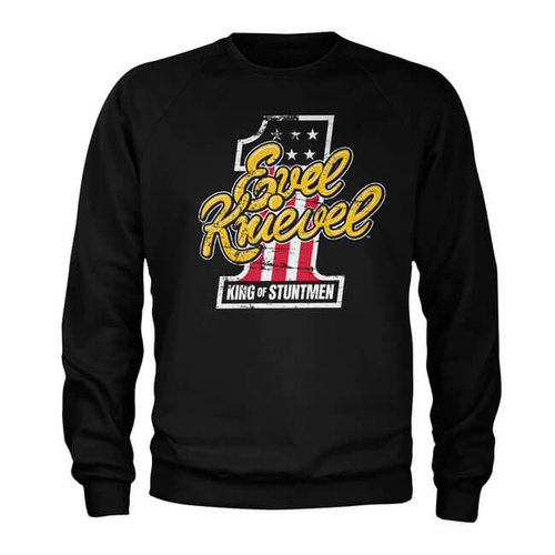 Evel Knievel King Of Stuntmen Sweatshirt - Black