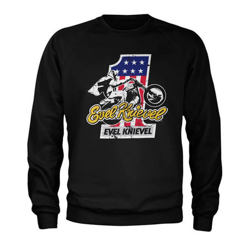 Evel Knievel Sweat n°1 - Noir